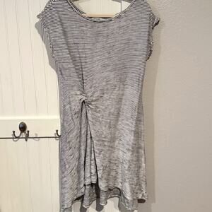 Max Studio Black and White Rouched Dress Size Large